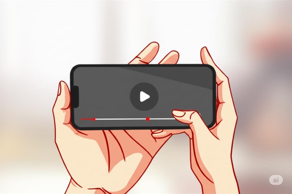 スマホで動画を見る