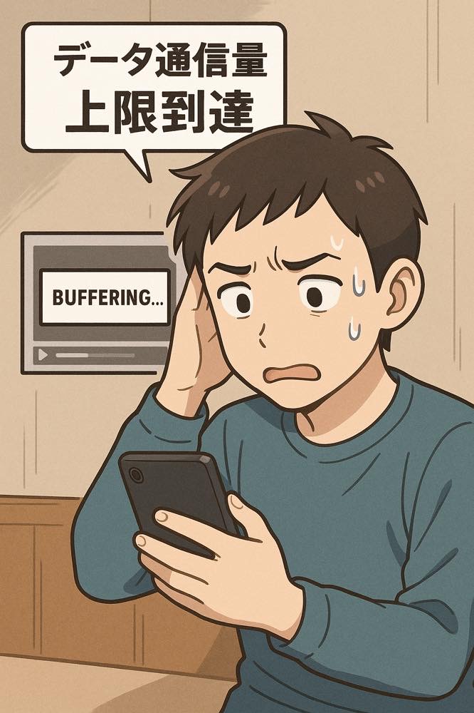 データ通信量上限到達